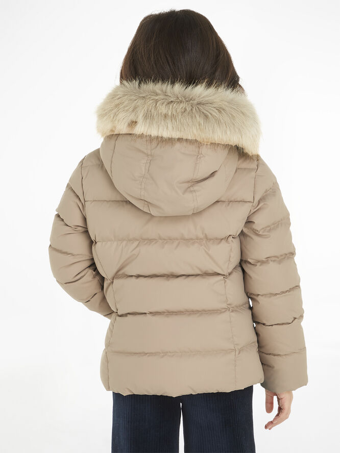 Tommy Hilfiger ESSENTIAL DOWN FUR HOOD JACKET Merino