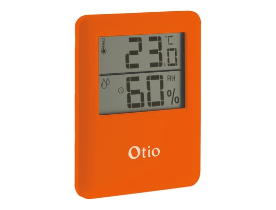 OTIO - Thermomètre extérieur Thermomètre hygromètre magnétique orange