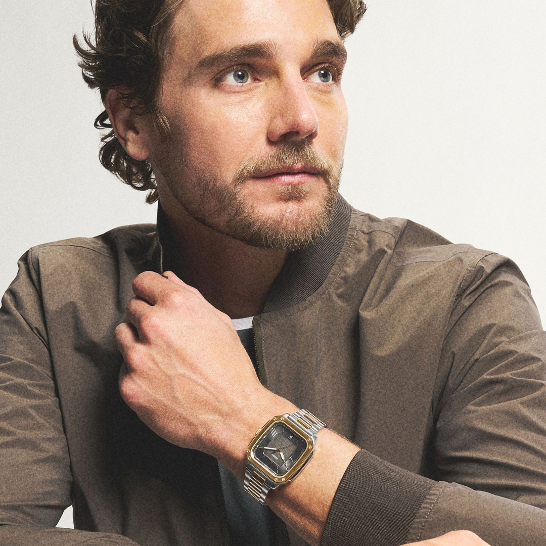 Fossil Crosby Date Bicolor / Grau