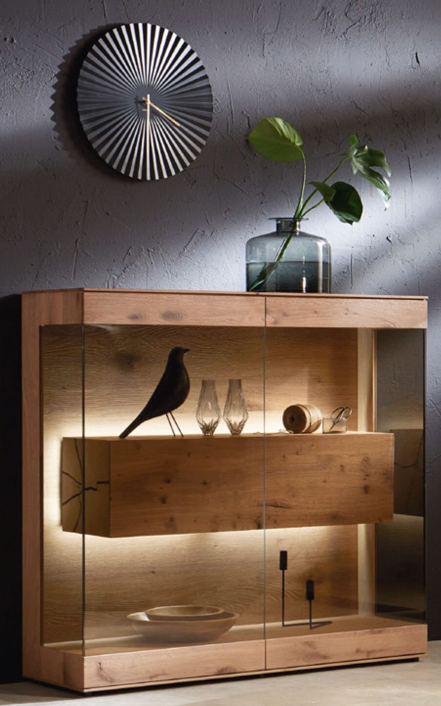 hartmann Highboard II CAYA 127 x 119 cm Kerneiche