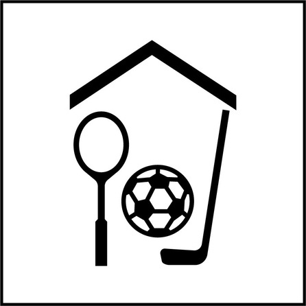 Panneau signalétique Gymnase/Salle de sport - PI SA 004 - ISO 7001