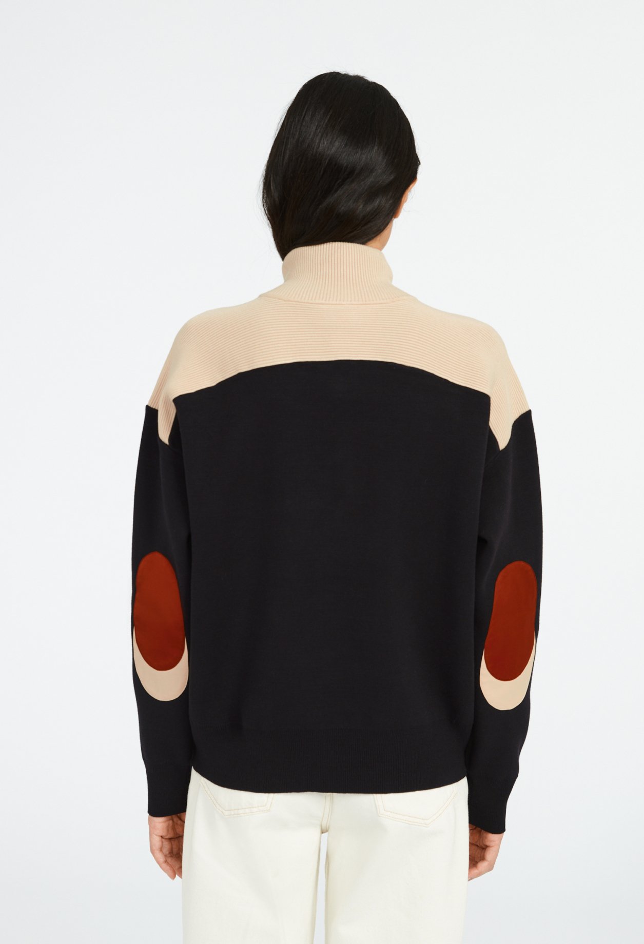 Sweatshirt Minimum col boutonne marine