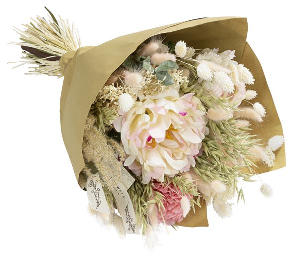 Trockenblumenbouquet Seidenglanz Peony