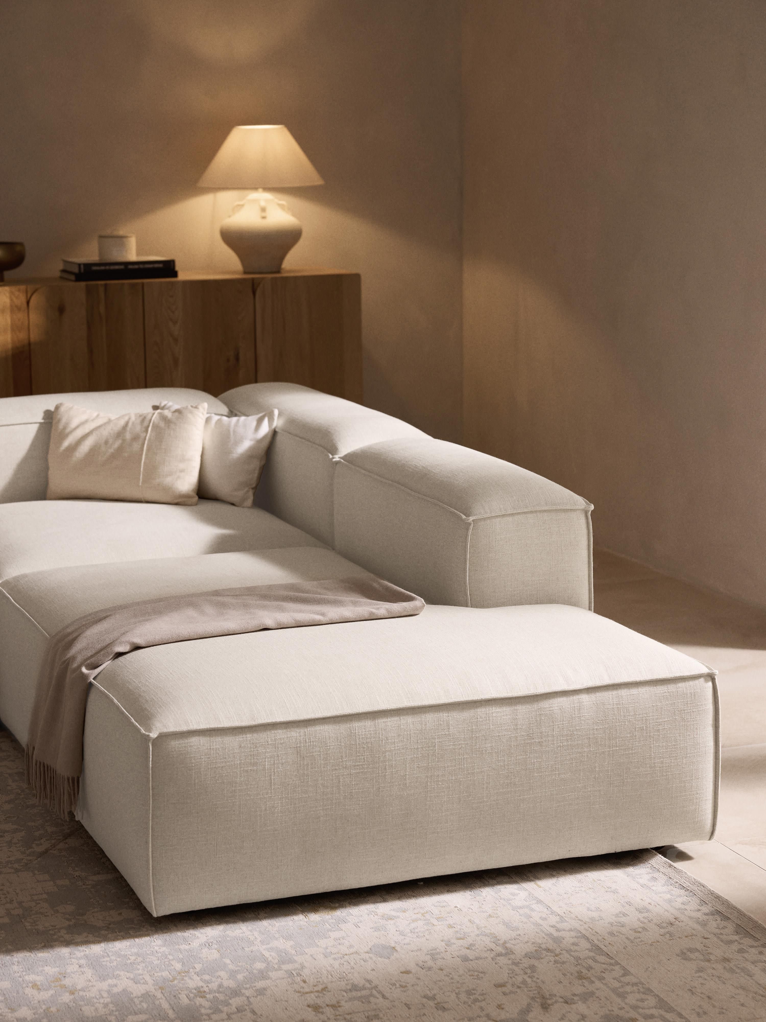 Modulaire U-bank Lennon van linnenmix