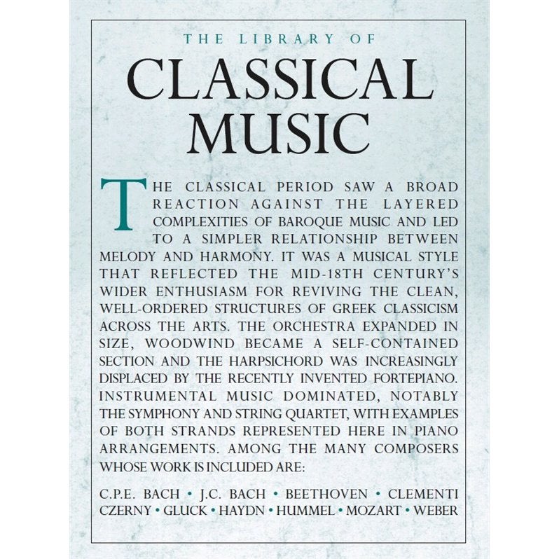 MusicSales - The Library of Classical Music voor piano