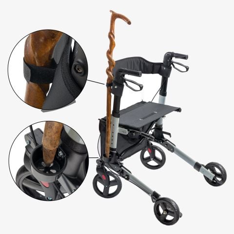 Alu Rollator Klappbar inkl. Einkaufstasche