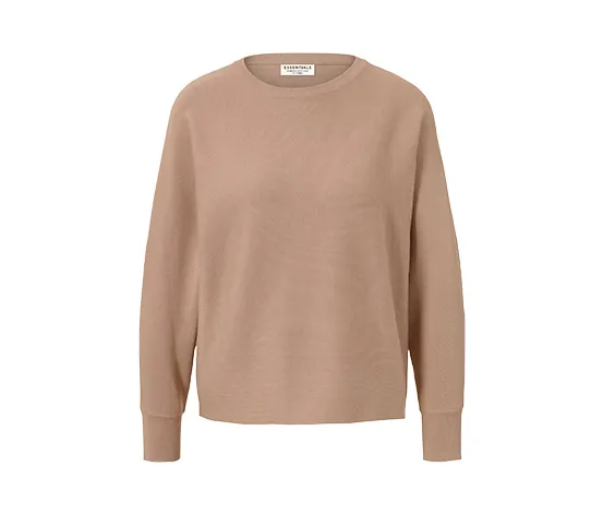 Feinstrick-Pullover, beige