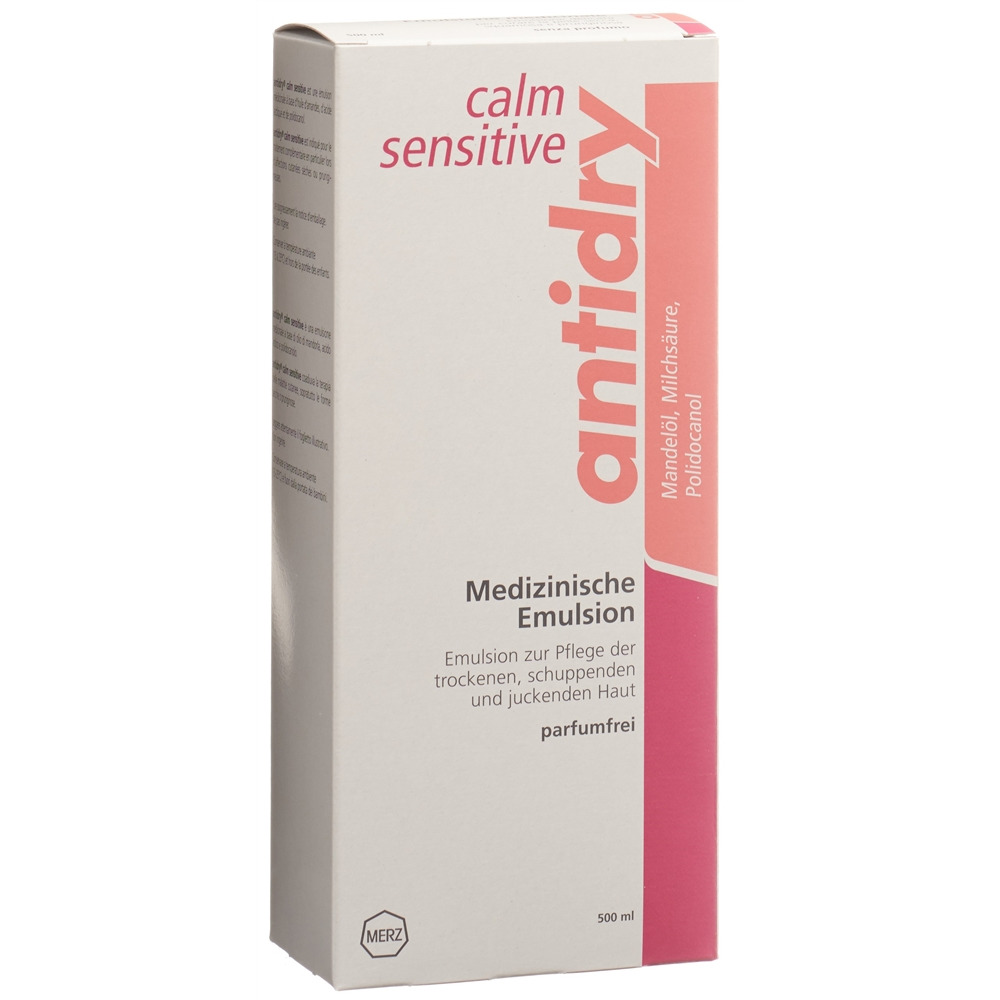 ANTIDRY calm sensitive Lotion<br>500 ml, Dispenser, Emulsion zur Anwendung auf der Haut, parfumfrei