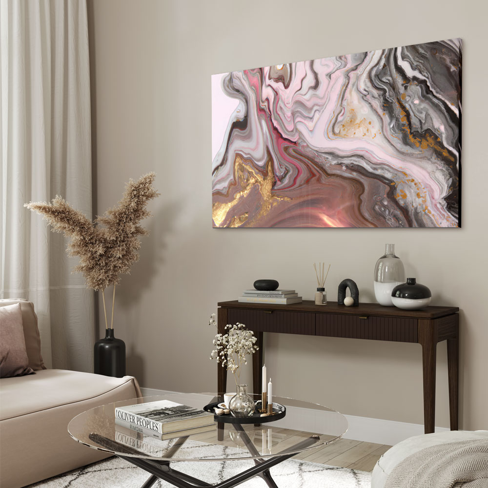 Walljar acrylglas schilderij - Touch of gold Acrylglas schilderij - 120 x 180 cm