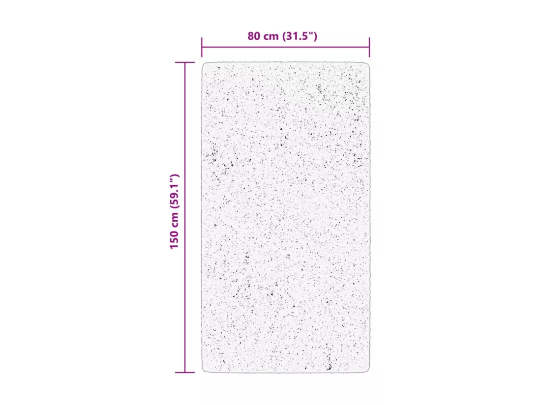 Tapis intérieur extérieur design vintage 80x150 cm