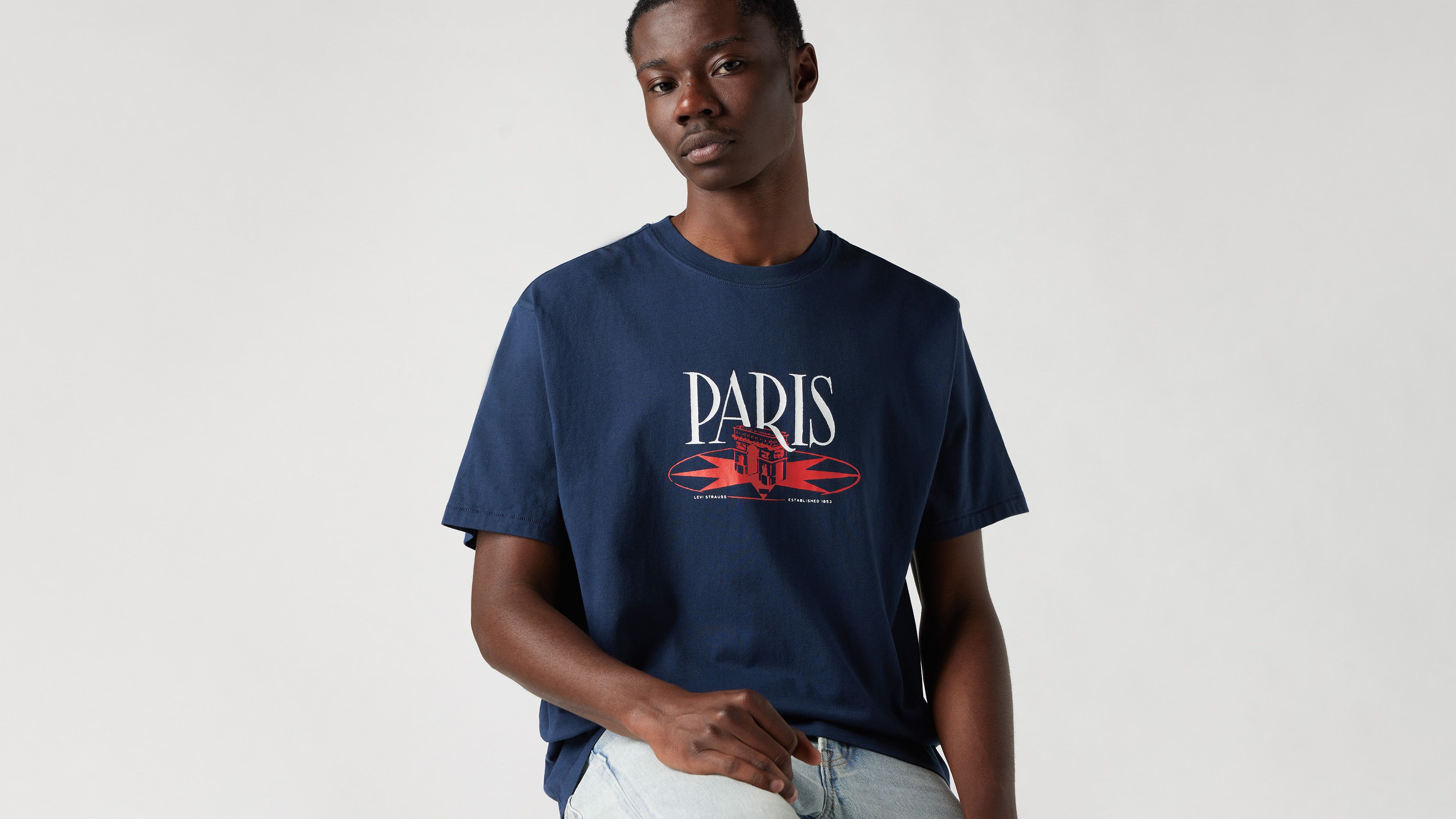 Levi's® Red Tab™ T-shirt vintage - Vintage Tee 02 Navy Blazer Jersey - Bleu