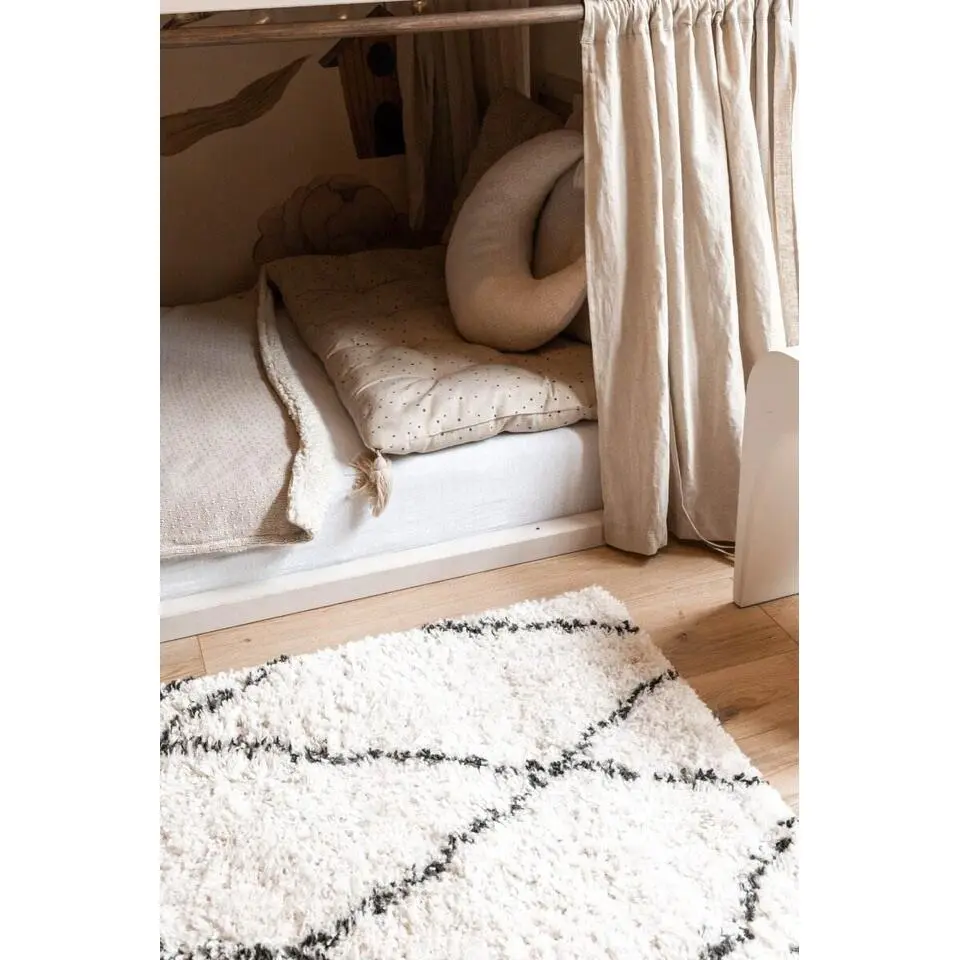 Interieur05 berber vloerkleed Allure wit/beige/zwart - 170 x 120 cm