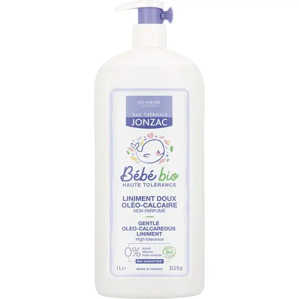 Linimento Suave de Oleo-Calcário para Bebês Jonzac Thermal Water, Orgânico, 1L