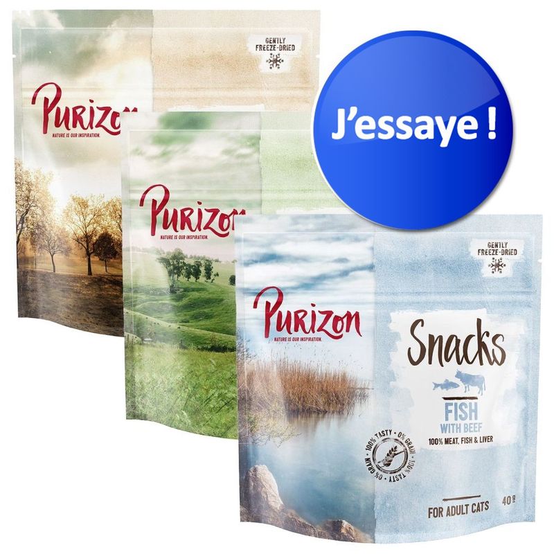 Lot découverte friandises Purizon 3 x 40 g