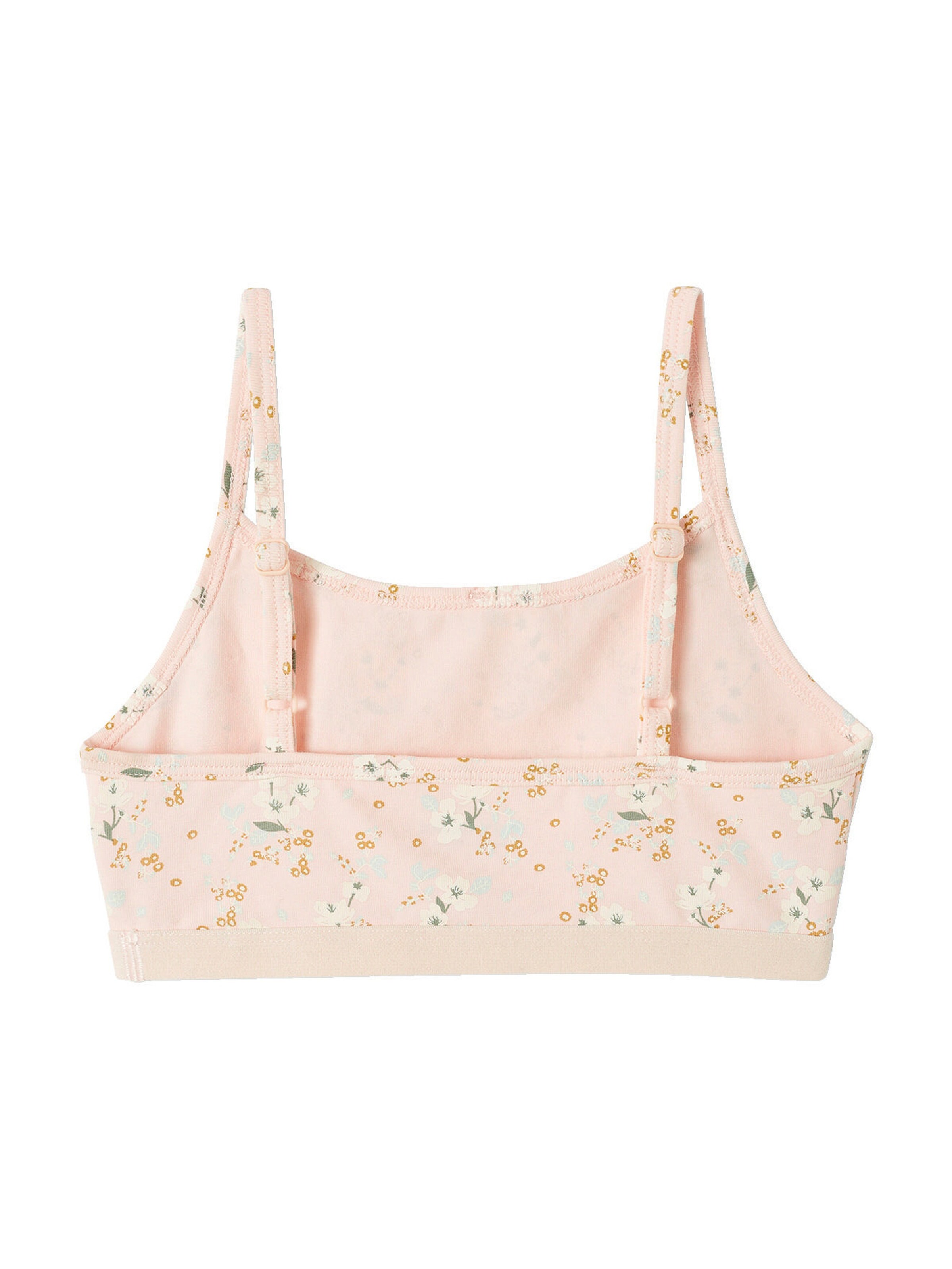 Vertbaudet 2er-Pack Mädchen Bustiers, Blumen pudrig rosa