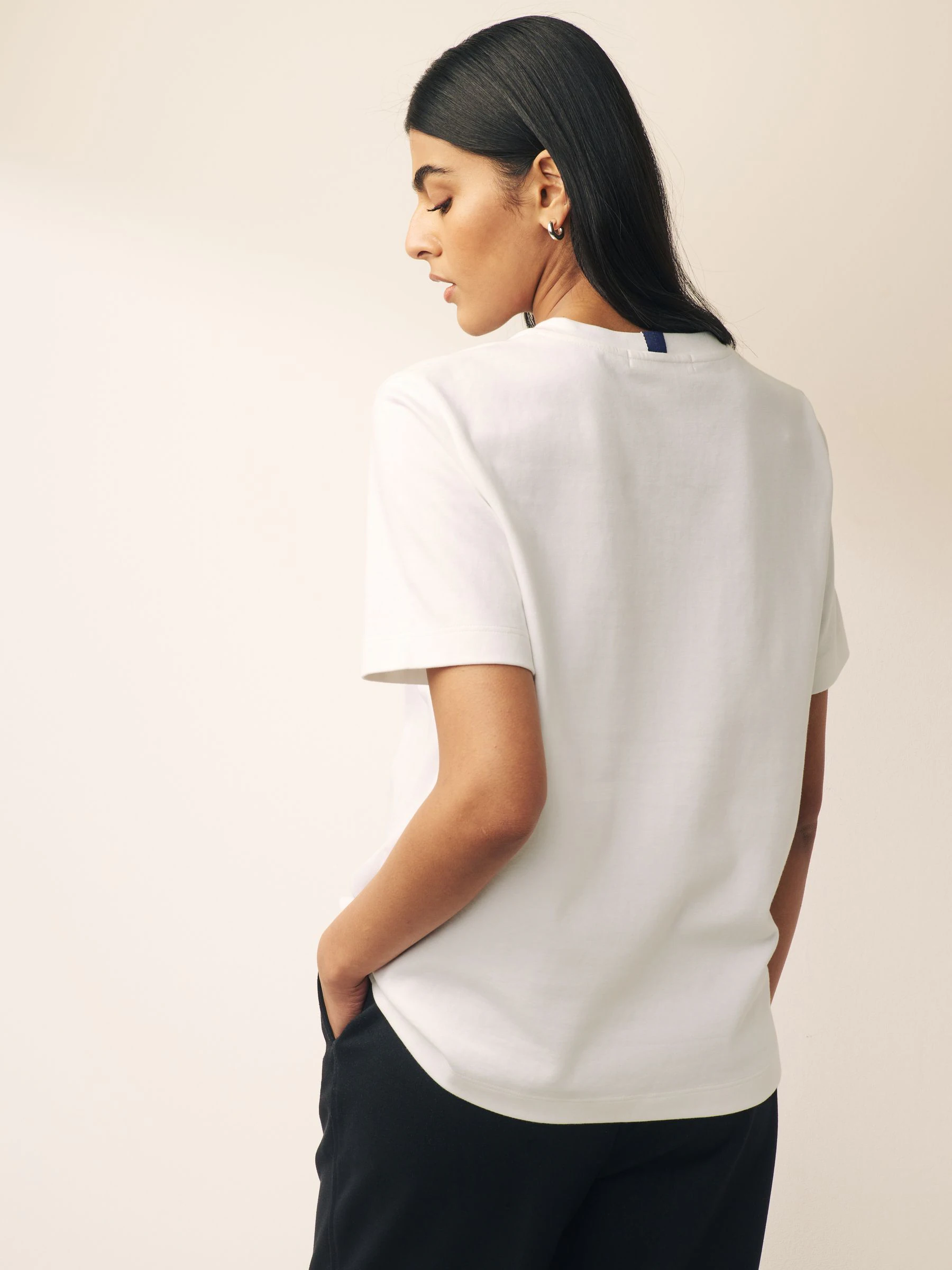 Zwart/wit - Verpakking van 2 dikke T-shirts met korte mouwen