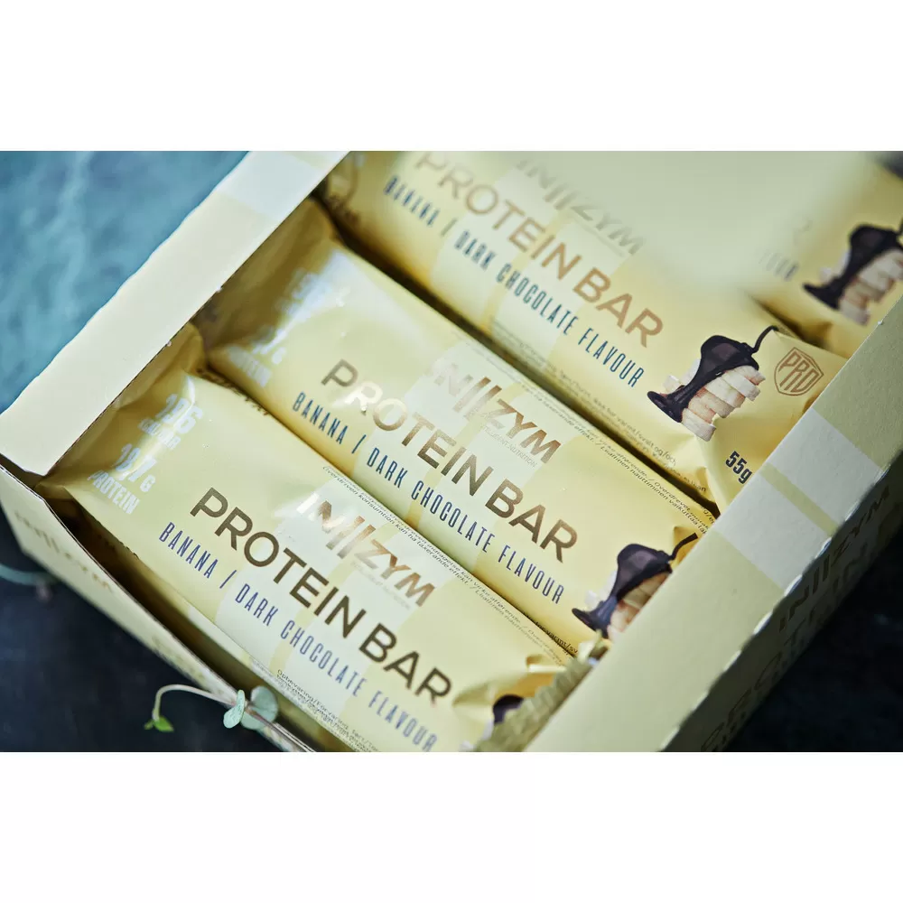 INZYM Protein Bar Banan & Mørkchokolade - 55 g.