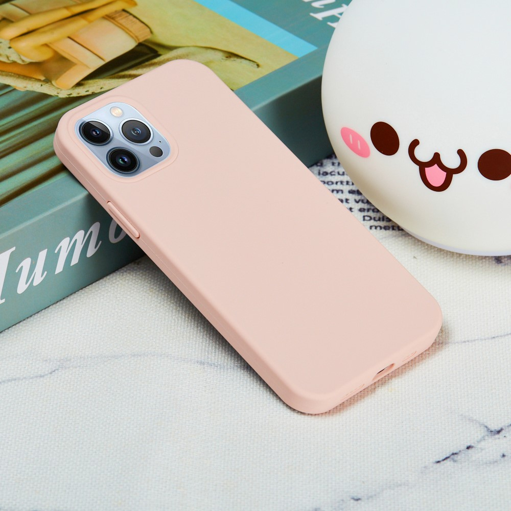 iPhone 15 Pro Silikon Case Hülle - Rosa