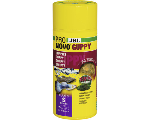 Vlokkenvoer JBL PRONOVO GUPPY FLAKES maat S 250 ml