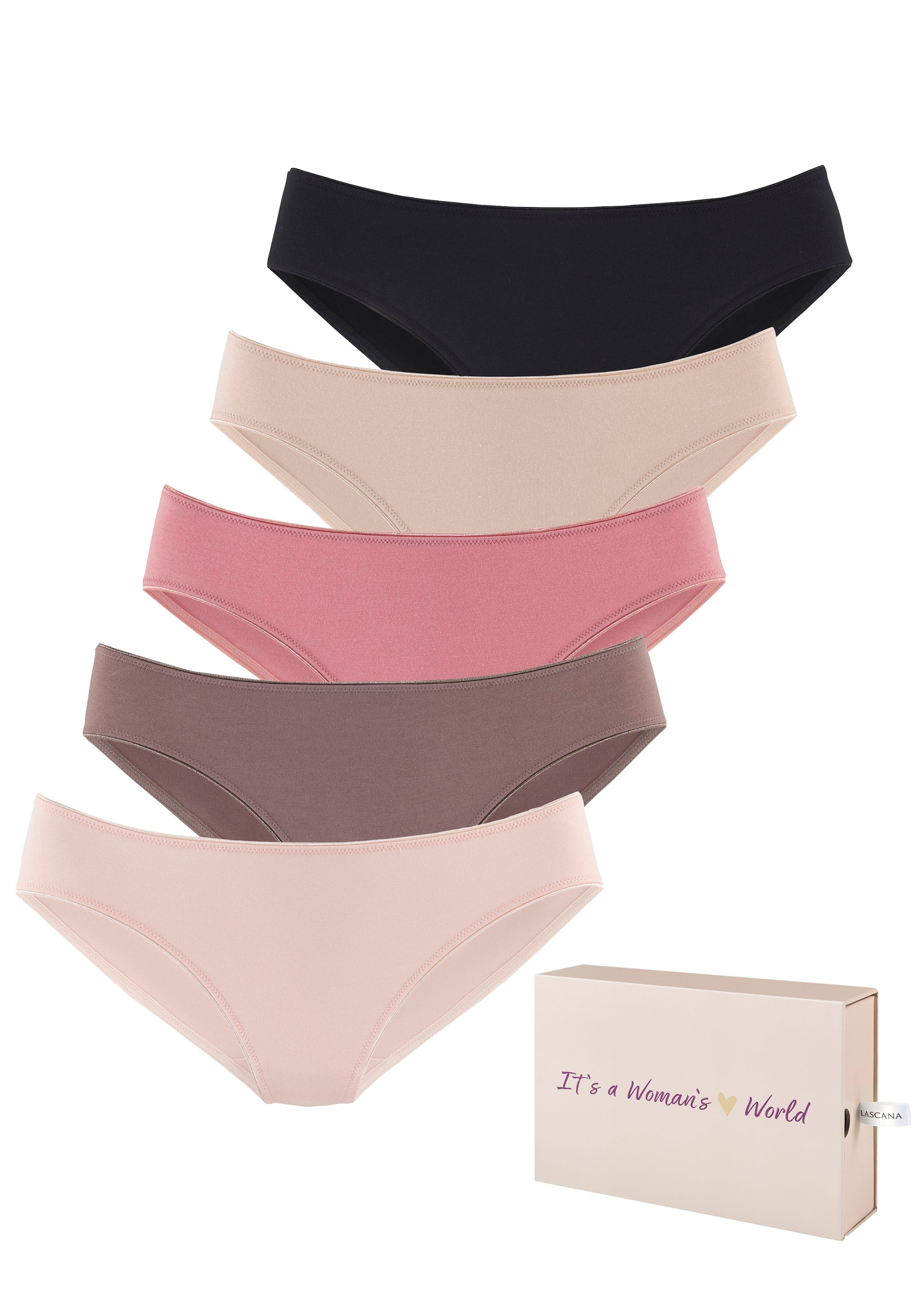 LASCANA Jazz-Pants Slips , aus Baumwolle, mit schöner Aufbewahrungsbox