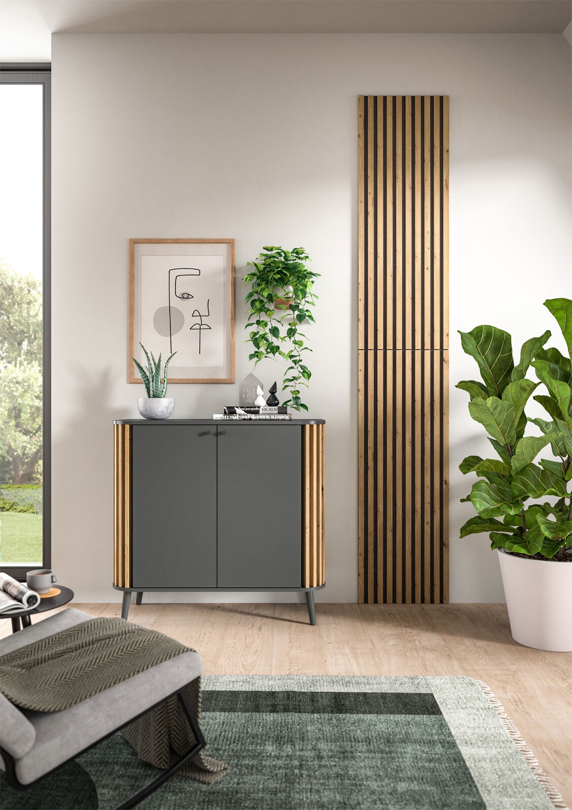 Dekopaneel 2er-Set 40 x 120 cm Artisan-Dekor