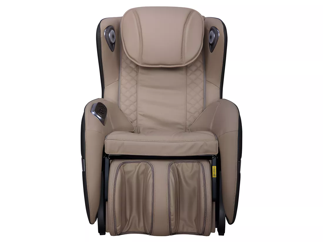 Fauteuil massant KASOU en simili avec LEDs - Système zéro gravité - Option bluetooth - Beige