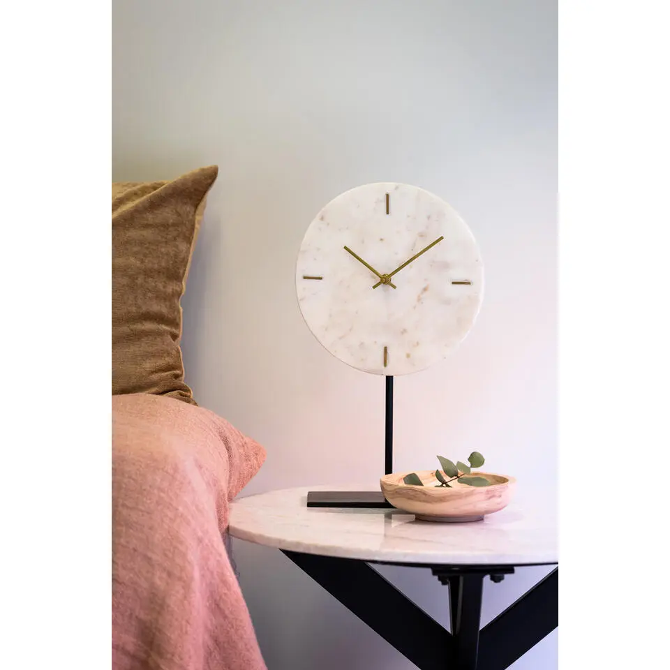 Light & Living - Klok MORENO - 25.5x10x42.5cm - Wit