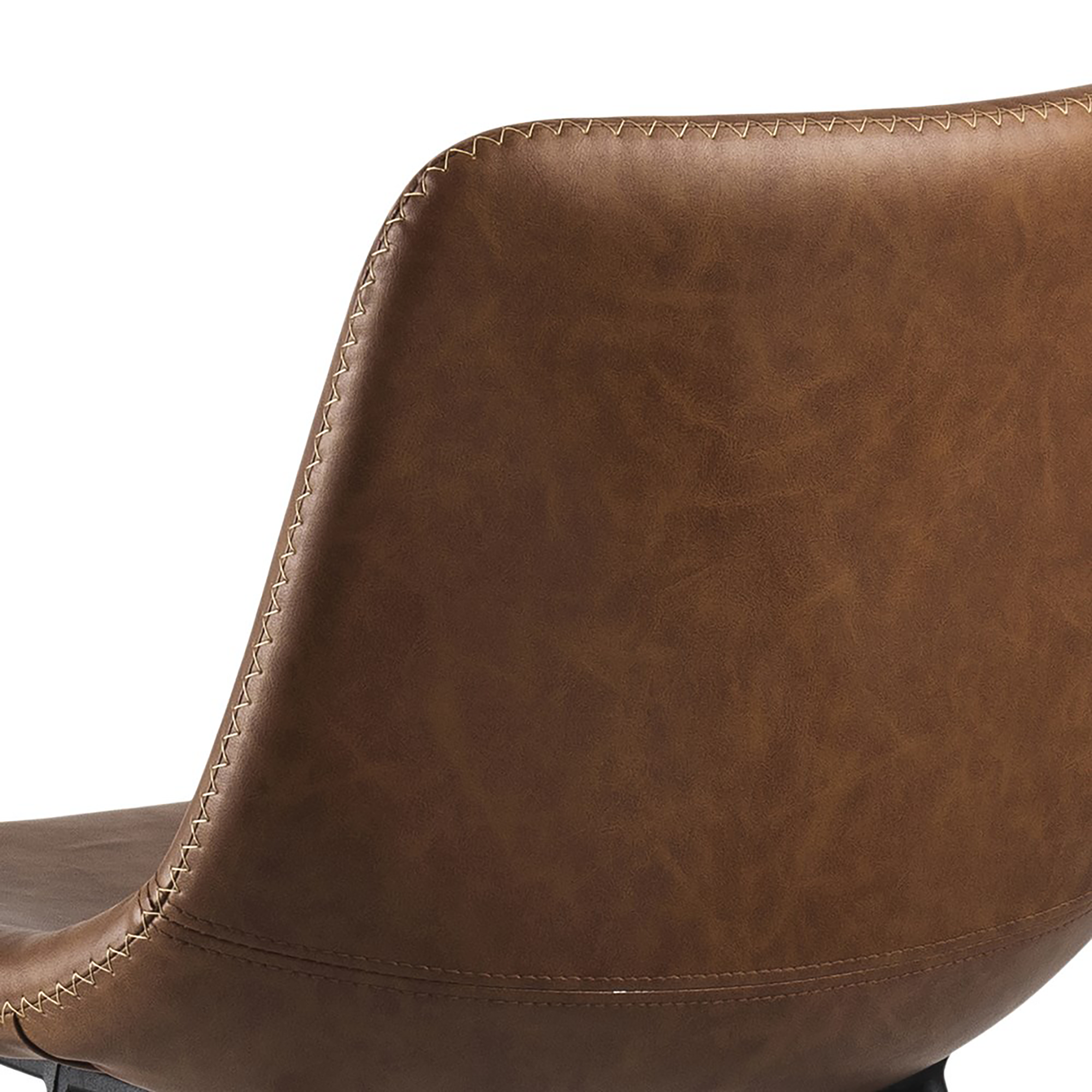 Sallinge Barkruk - Set van 2 - Cognac met zwart metalen frame