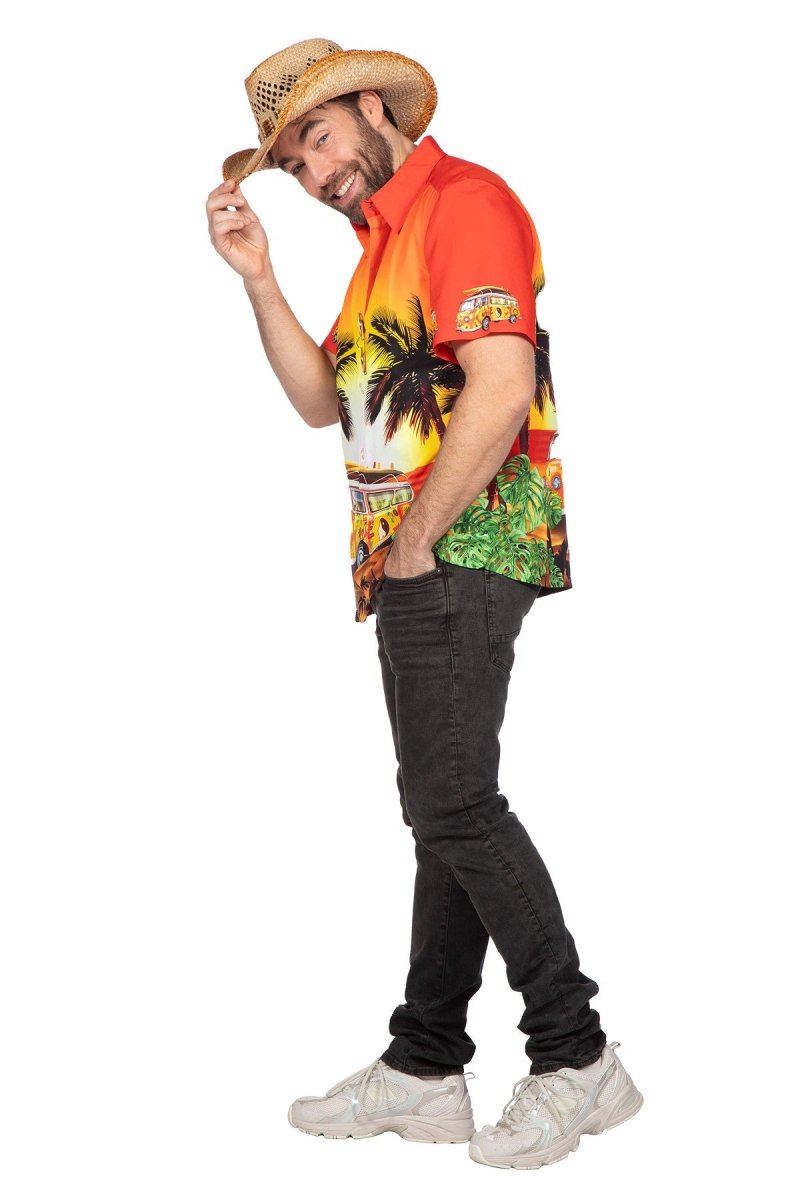 Hawaii Blouse Oranje Heren