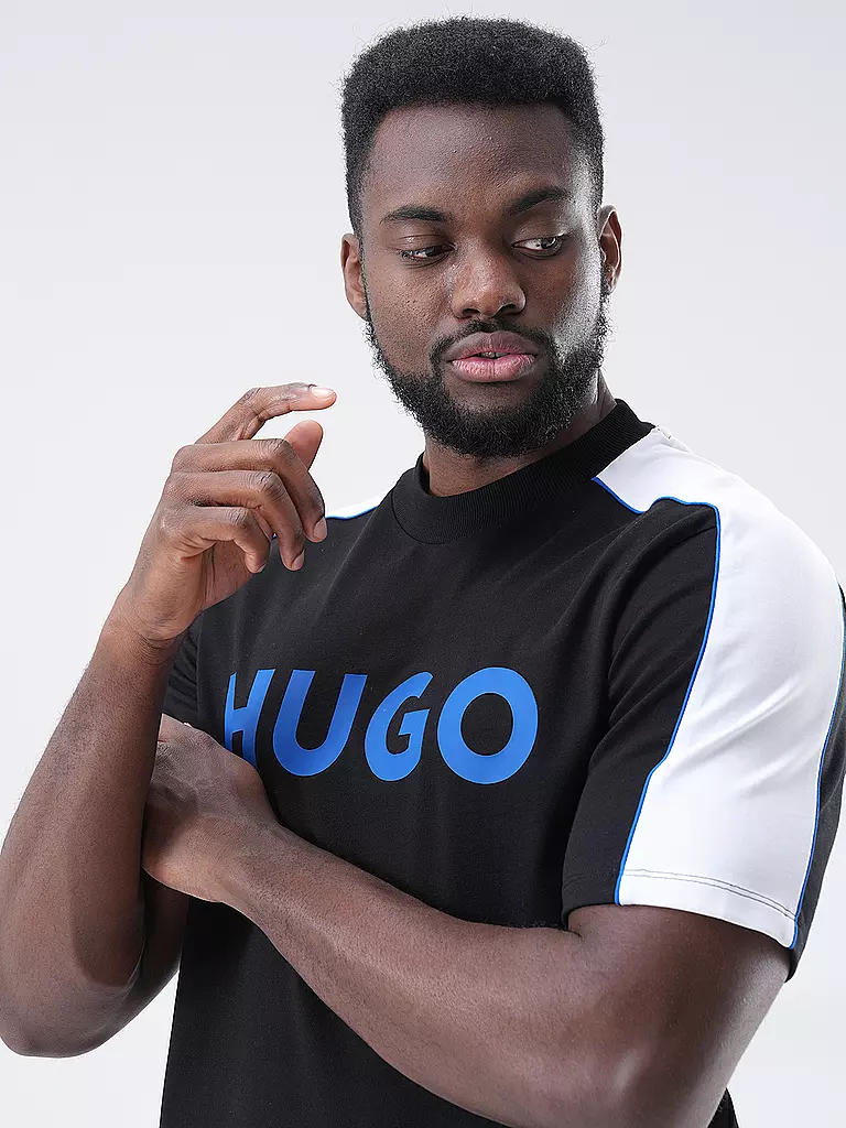 HUGO T-Shirt NEUSEBIO schwarz