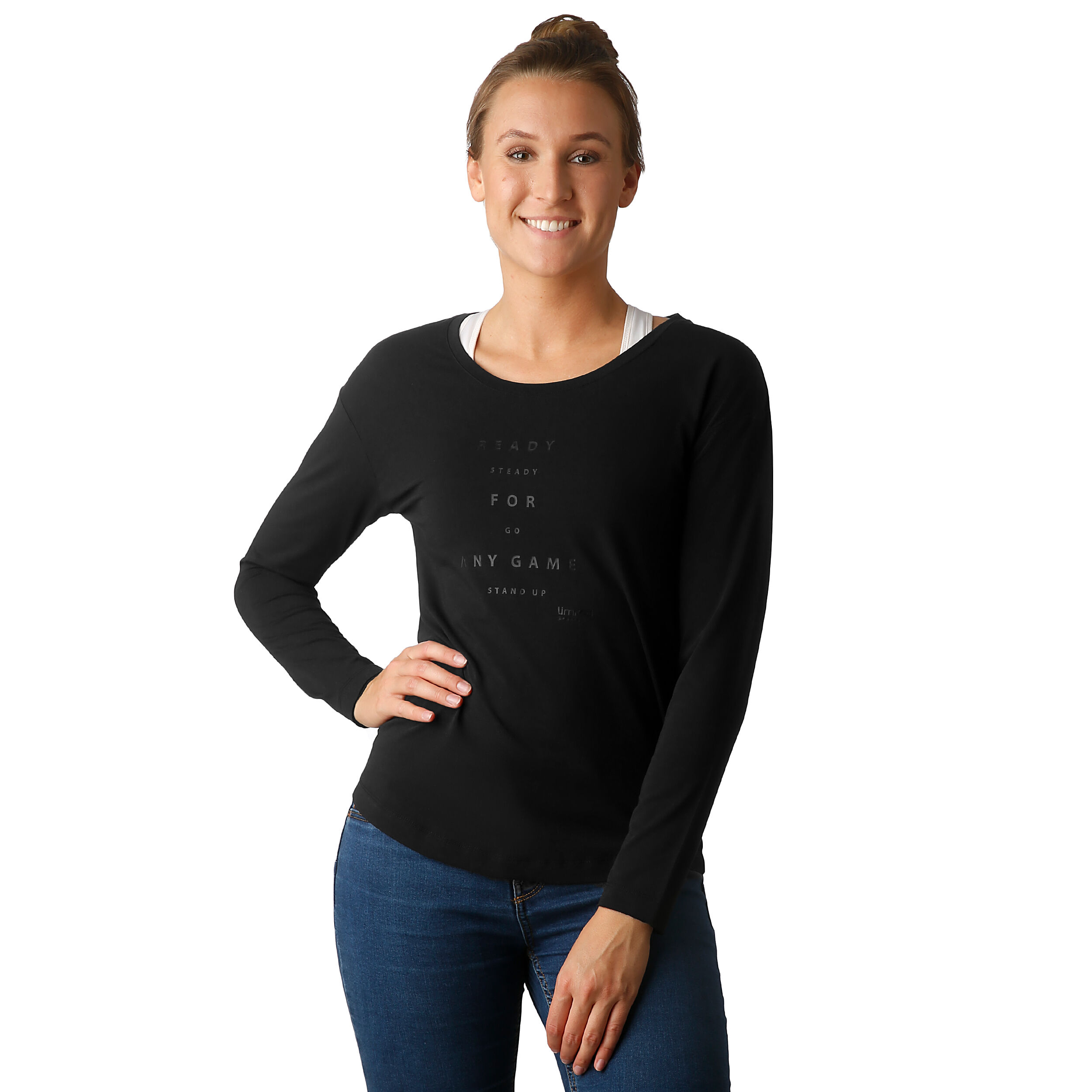 Limited Sports Laura Haut Manches Longues Femmes - Noir , Argent