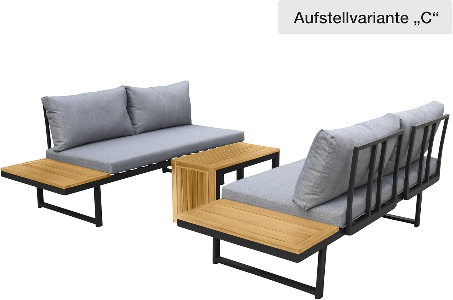 LC Garden »Sungardo« Gartenlounge Set Anthrazit • Aluminium • Lounge • Gartenmöbel Set • Loungemöbel • Balkonset • Garten & Terrasse