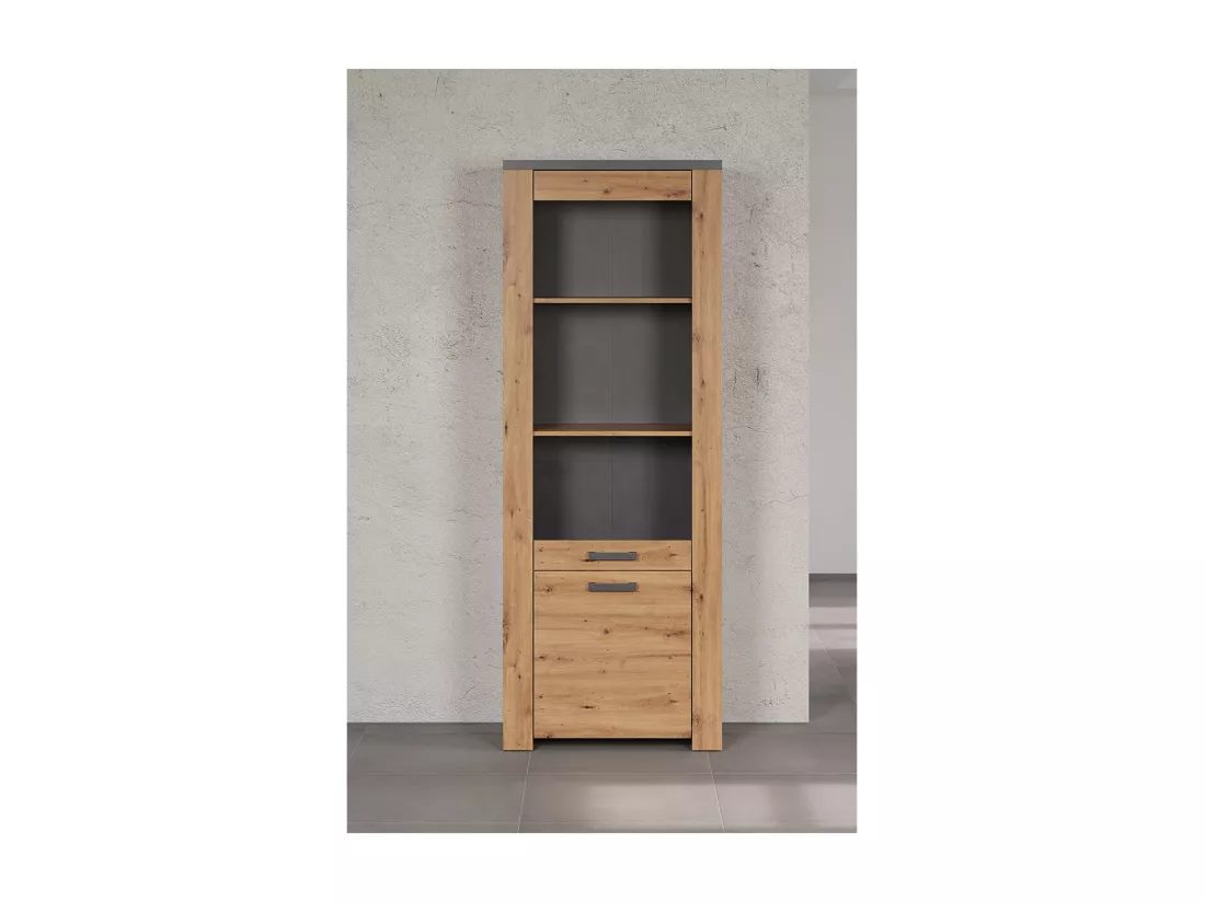 Vaisselier 2 Portes dont 1 en verre trempé H199 cm - Follow