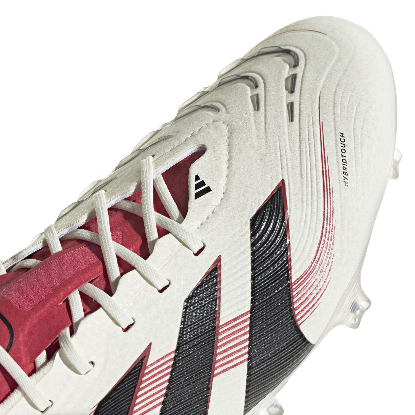 Adidas Predator Elite Gras Voetbalschoenen (FG) Wit Zwart Rood