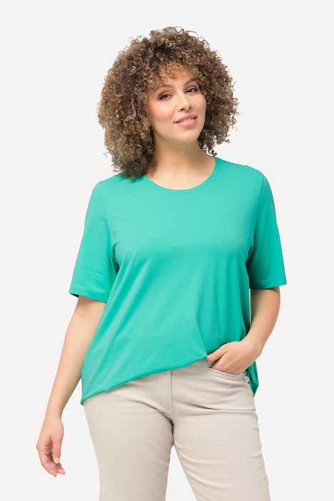 T-Shirt, A-Linie, Rundhalsausschnitt, Halbarm