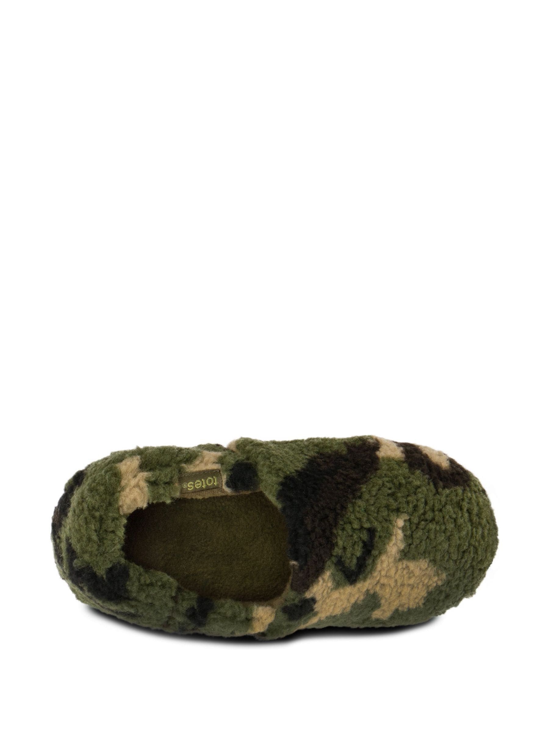 Groen - Totes groene lage pantoffels met dichte achterkant van fleece voor de winter