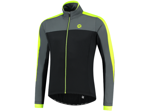 Rogelli Freeze Vinterjakke, Black/Grey/Fluor
