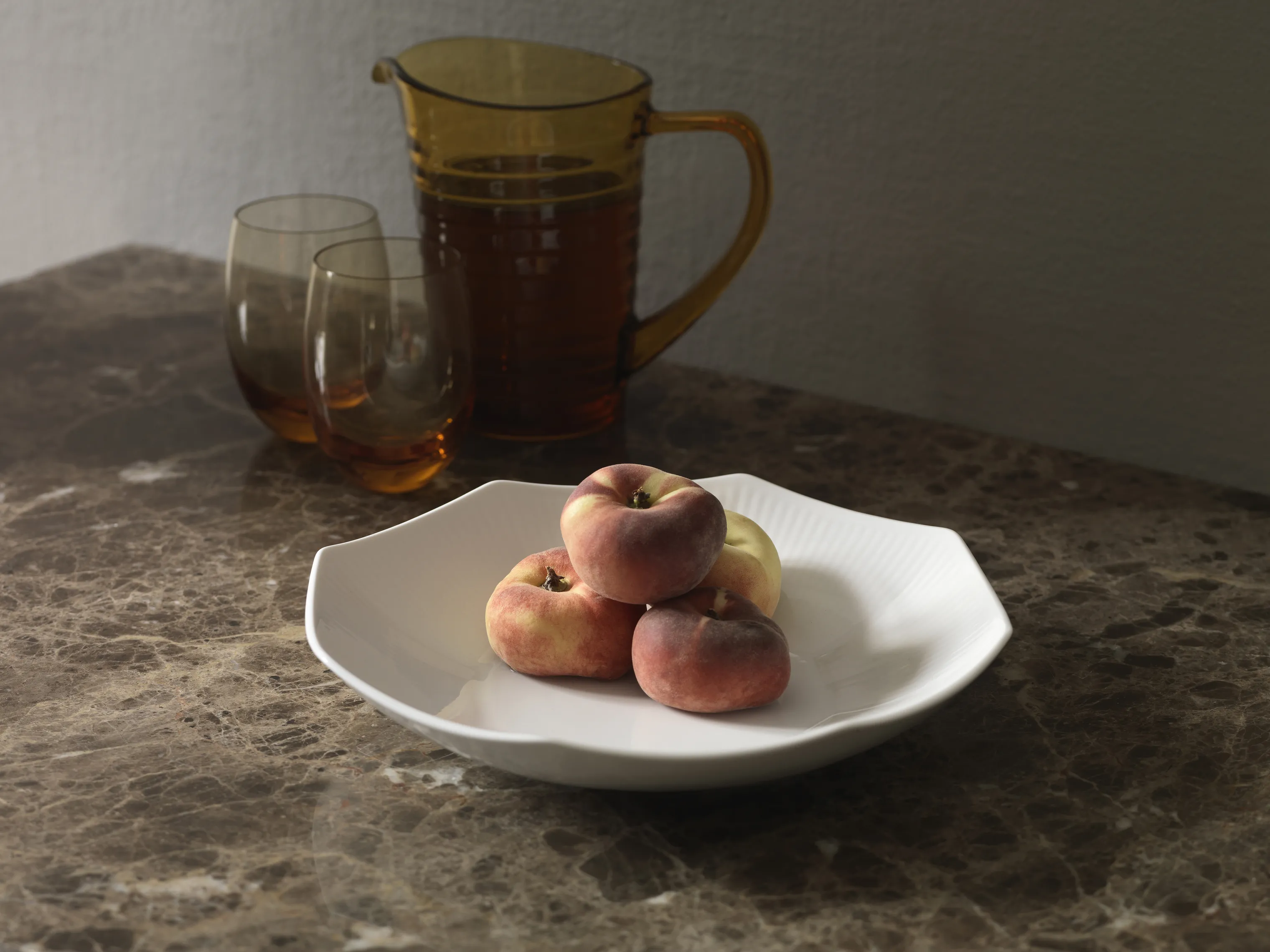 Royal Copenhagen Hvid Riflet Skål