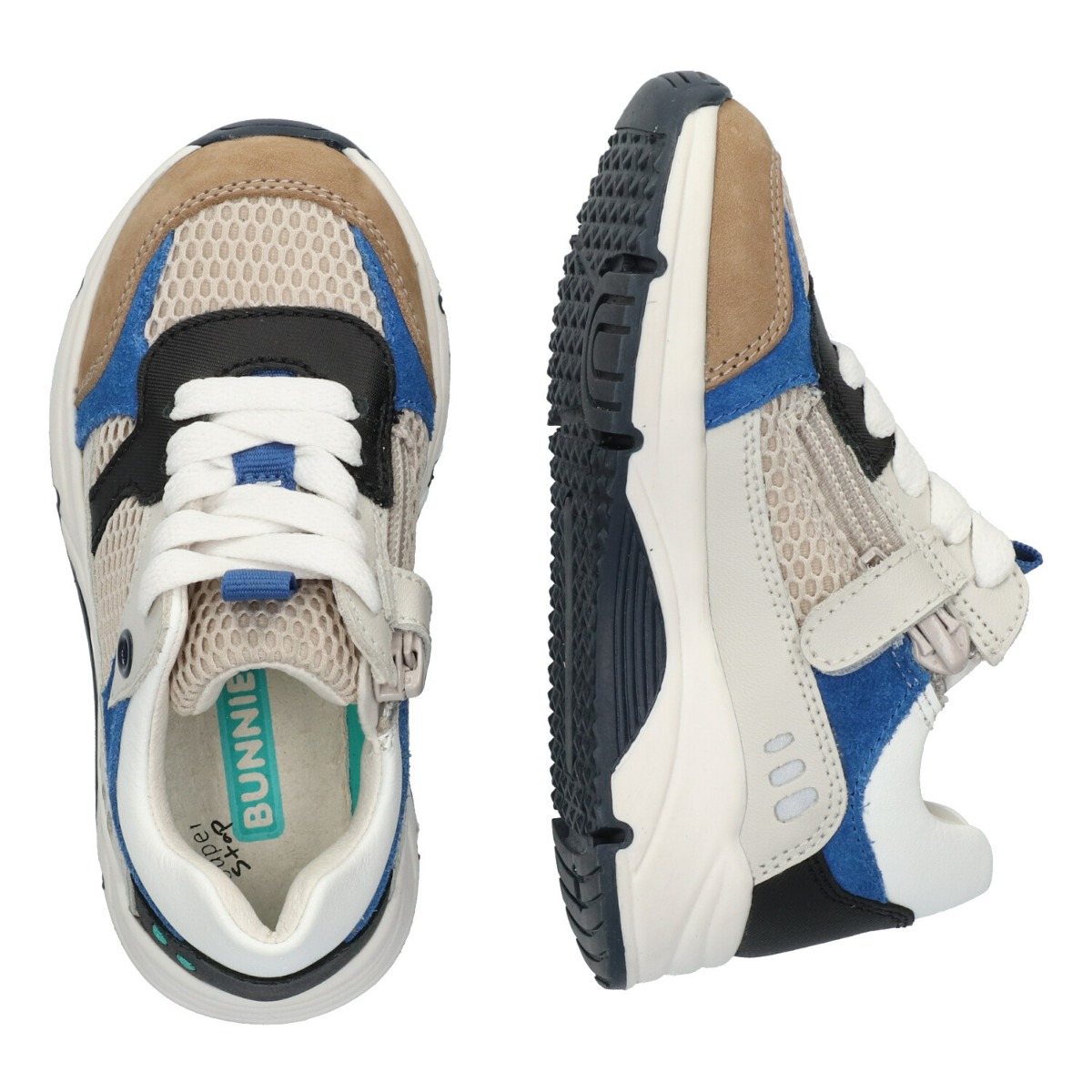 Fabian Force - Lage Sneakers Bunnies Blauw