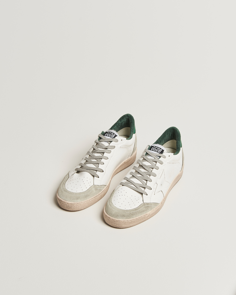 Golden Goose Ball Star Sneakers White/Green