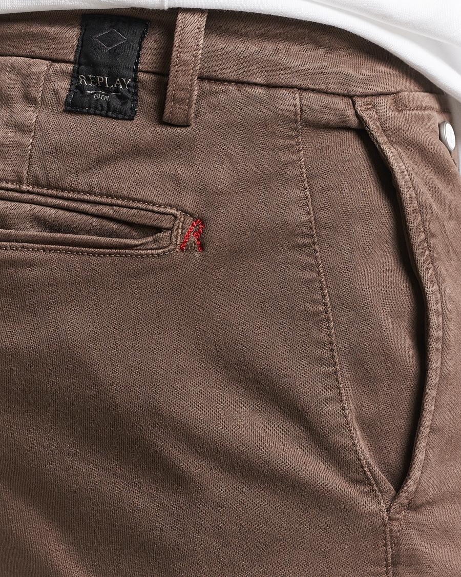 Replay Benni Hyperflex X-Lite Chinos Brown