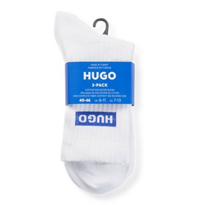 Chaussettes homme 3P Qs Blue Logo 10263083 01 HUGO