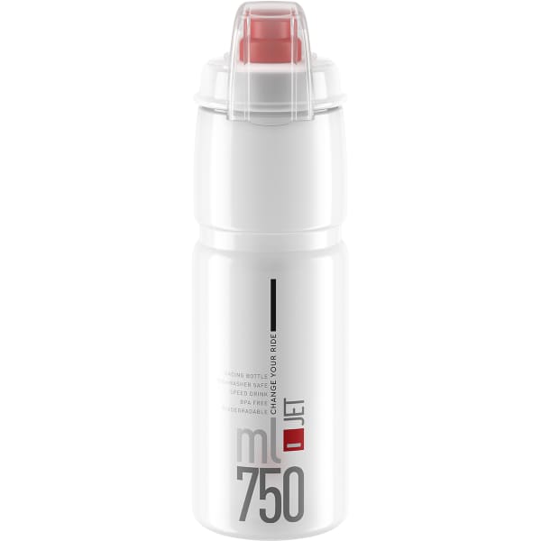 Bidon vélo ELITE JET PLUS 750ML CLEAR