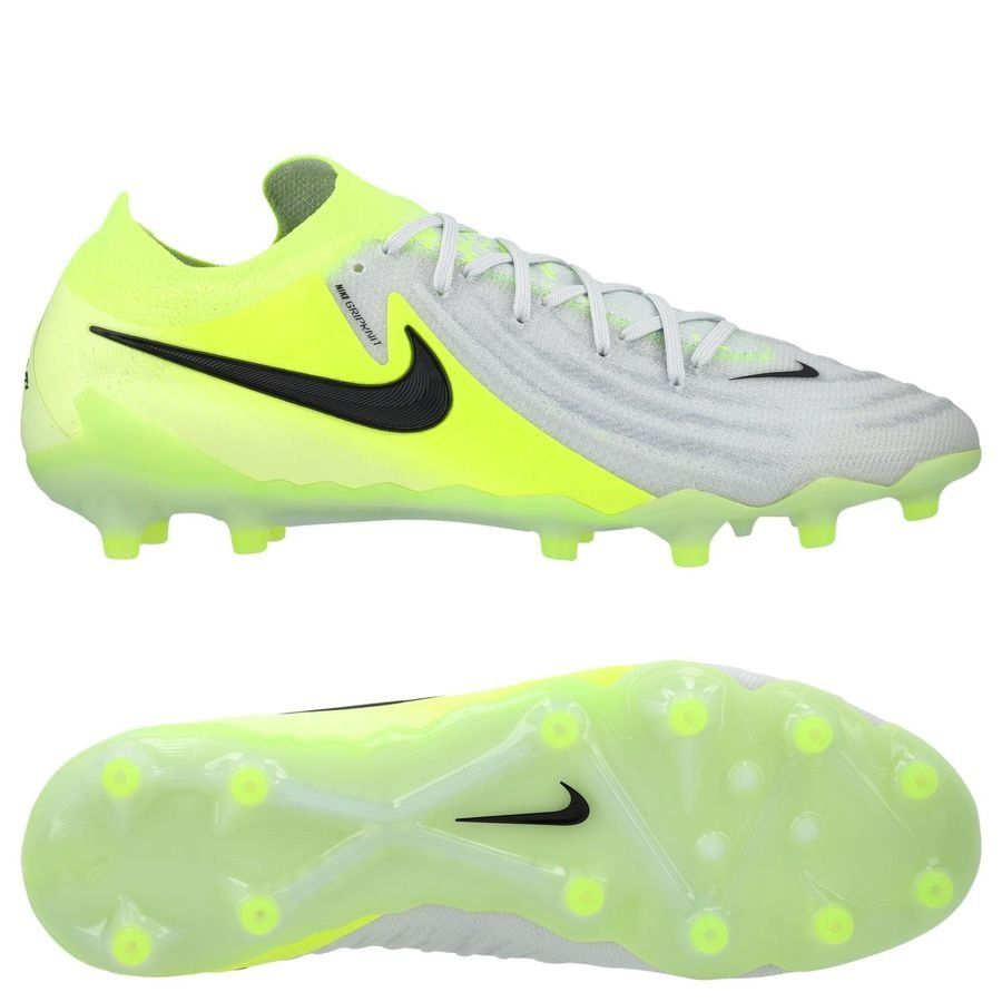 Nike Phantom GX II Elite AG-PRO Mad Voltage - Argenté/Noir/Jaune Fluo