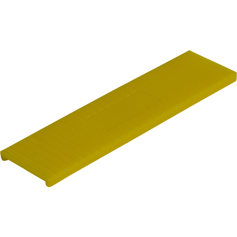 Kunststof tunnelblokje 26x4mm Geel