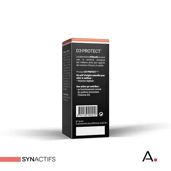 Aragan - Synactifs - D3 Protect - Imunidade - Vitamina D3 - Frasco de 20ml