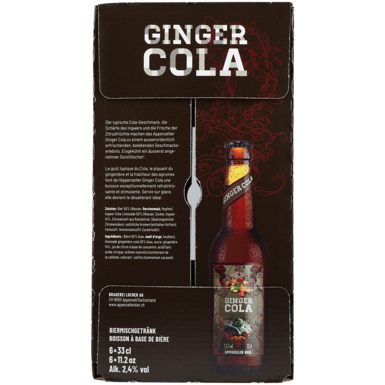 Appenzeller Bier Ginger & Cola 6x33cl -198cl