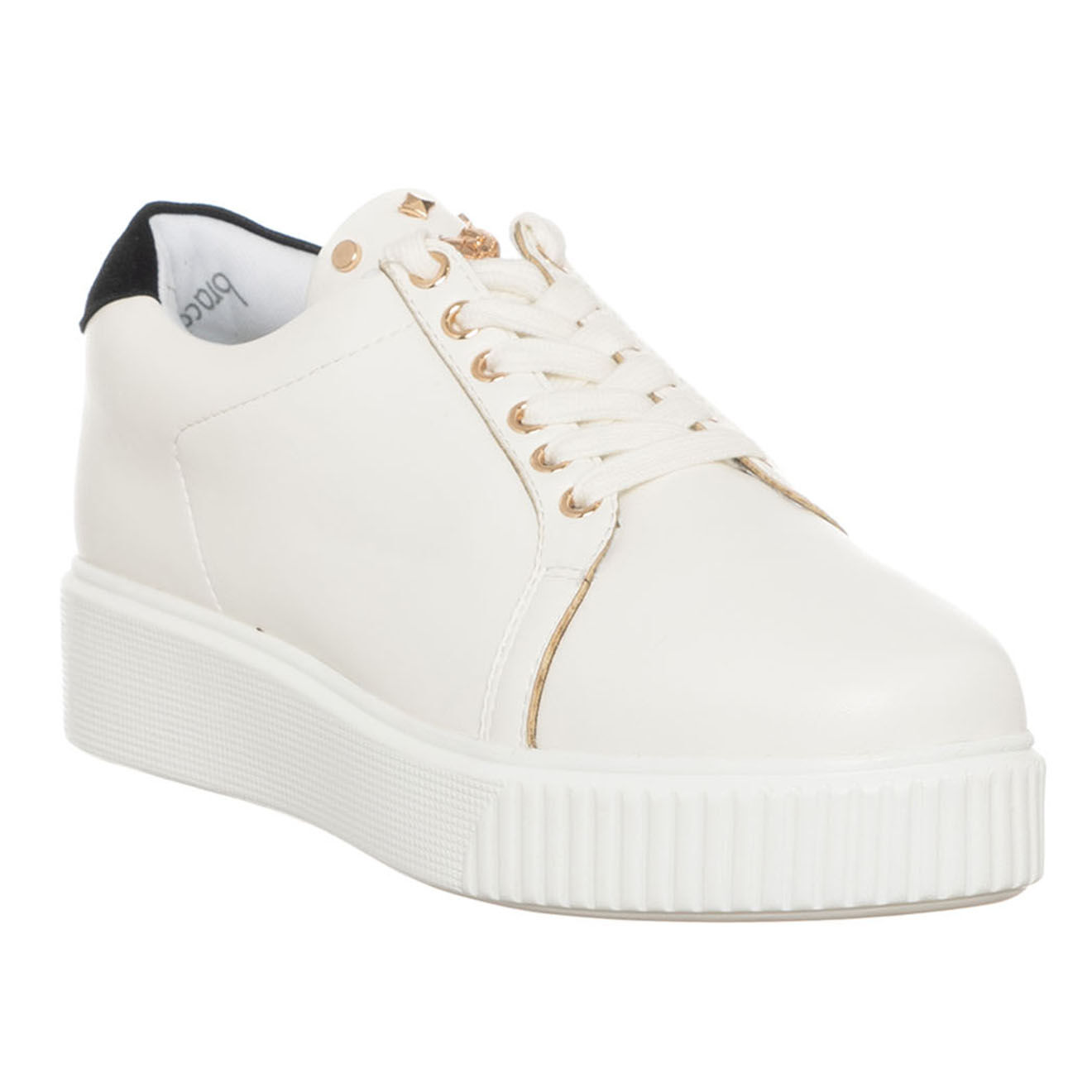 Tua By Braccialini Sneakers en Cuir Riga blanc/noir