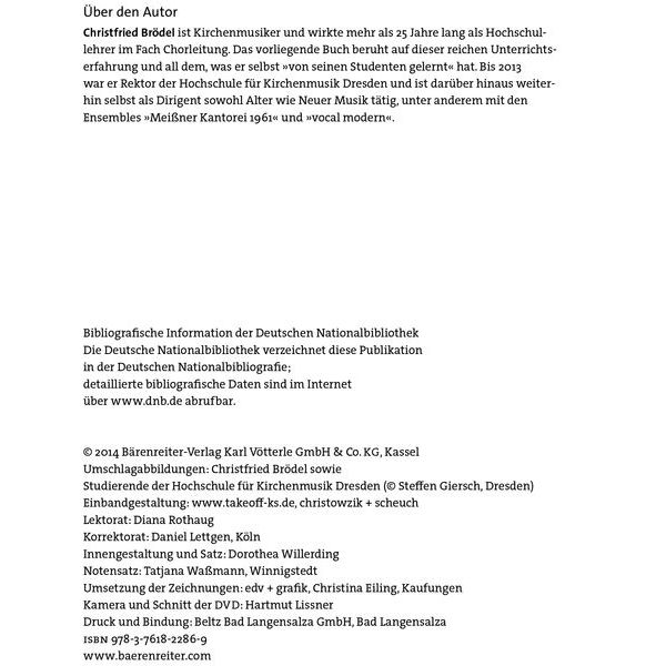 Bärenreiter Dirigieren für Chorleiter