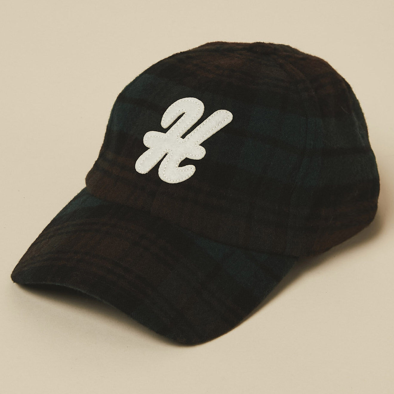 Hartford Casquette en Laine mélangée vert/marron/noir